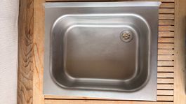 BELINOX Évier inox 50×40 cm – Cuve cuisine / buanderie – Trè