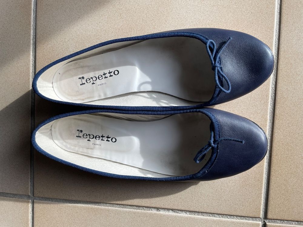 ballerines bleu marine repetto