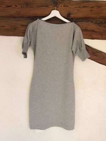 KORTAS Robe Jovita Gris 38 Grau sportliches Kleid col Zipper