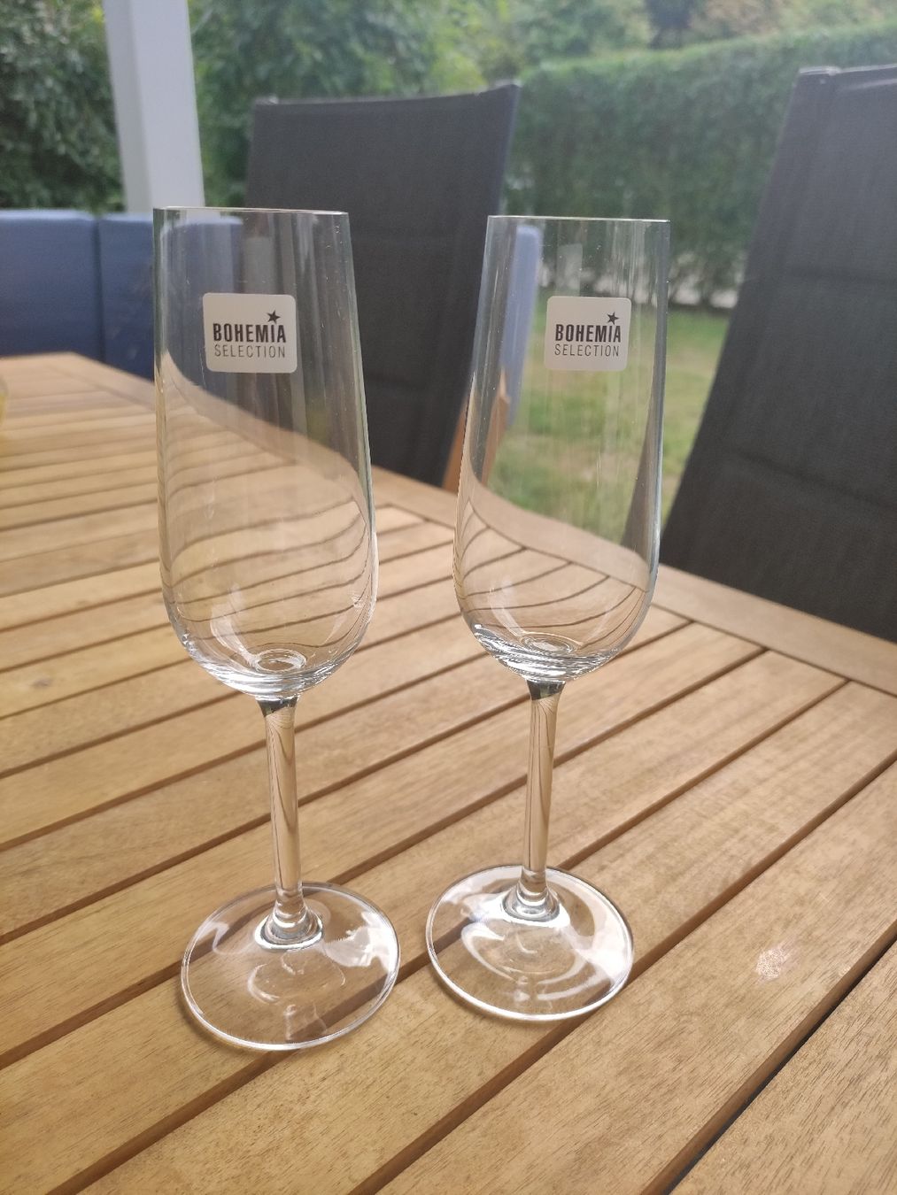 Gläser: 2 Champagnergläser – Neu (gemäss Beschreibung) aus Siebnen von Valora23
