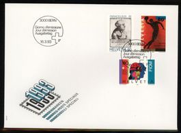 1993, FDC, Sonerpostmarken I (Nr. 839–841)