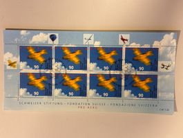 2001 Pro Aero Bogen, Schweizer Stiftung, ET - Stempel