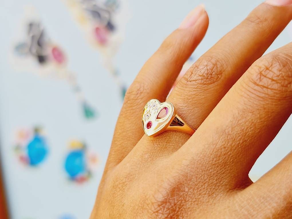Ringe: Siegelring Herz Rosegold Gr. 52 – Neu und originalverpackt aus Stein am Rhein von JuwelierSteinbock.CH 2