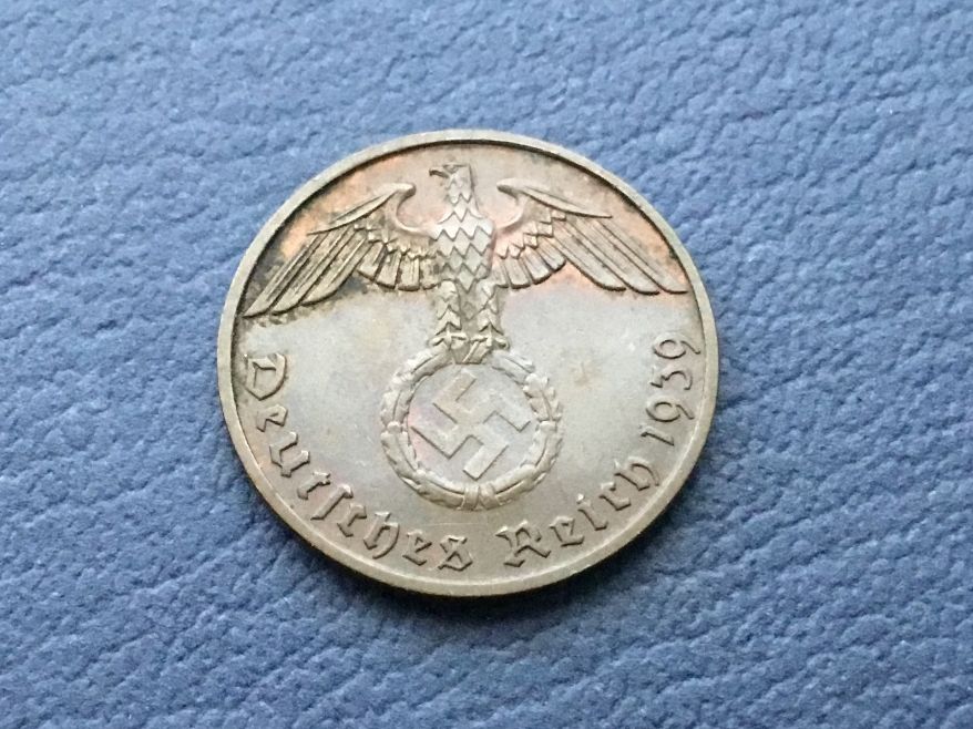 Tutti le monete: Drittes Reich 2 Reichspfennig  1939 B. – Usato da St. Margrethen SG venduto da alfapeugeot10 2