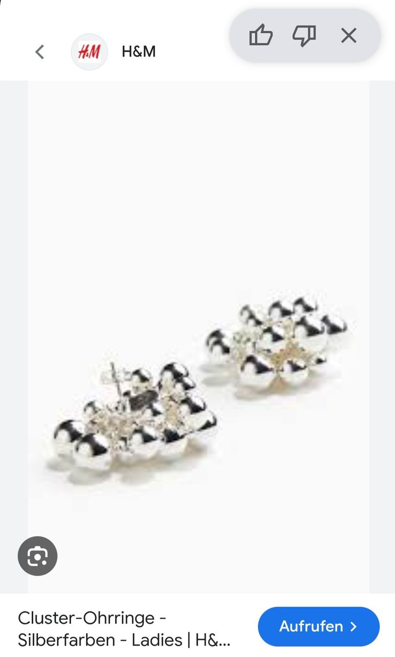 H&M Orecchini pendenti & Orecchini a lobo: H&M Ohrringe, Silber Look, neuwertig – Nuovo (secondo la descrizione) da Erlinsbach SO venduto da ULIKH 1