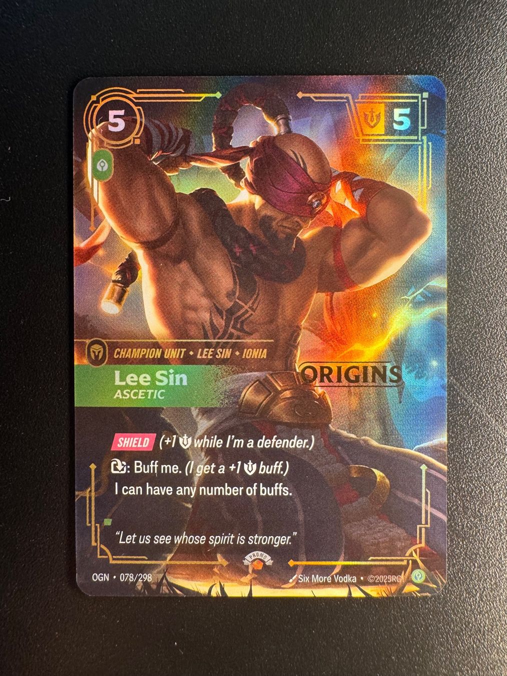 Sammelbilder & Trading cards: Riftbound Lee Sin prerelease promo – Gebraucht aus Corticiasca von gio_yp69