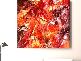 Andrea Scacciotti - Malerei auf Leinwand - Material abstrakt