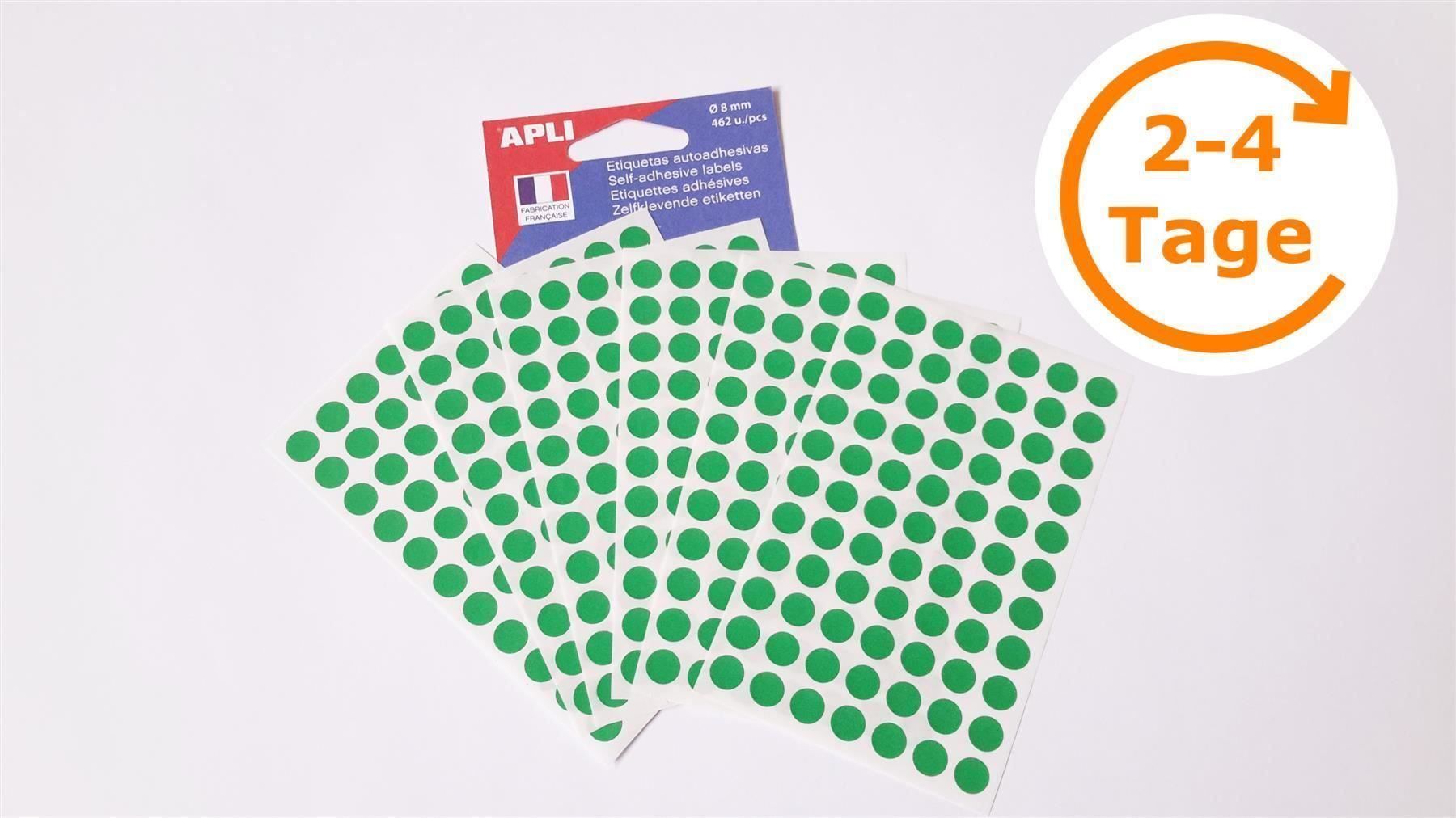 Sticker: Markierungspunkte, grün, 8mm, 462 Stück – Nuovo e nell'imballaggio originale da St. Gallen venduto da cointec
