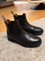 Ralph Lauren Black Leather Chelsea Boots, Size 43