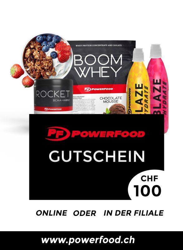 Buoni: PowerFood - Geschenk Gutschein, CHF 100.- – Nuovo e nell'imballaggio originale da Wängi venduto da Thurgauer98