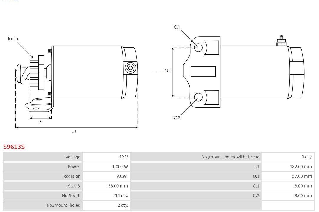 Motori: Starter Motor AS S9613S for BRIGGS STRATTON 7thru-18H.P. – Nuovo (secondo la descrizione) da Aurigeno venduto da ste_8t9h 4