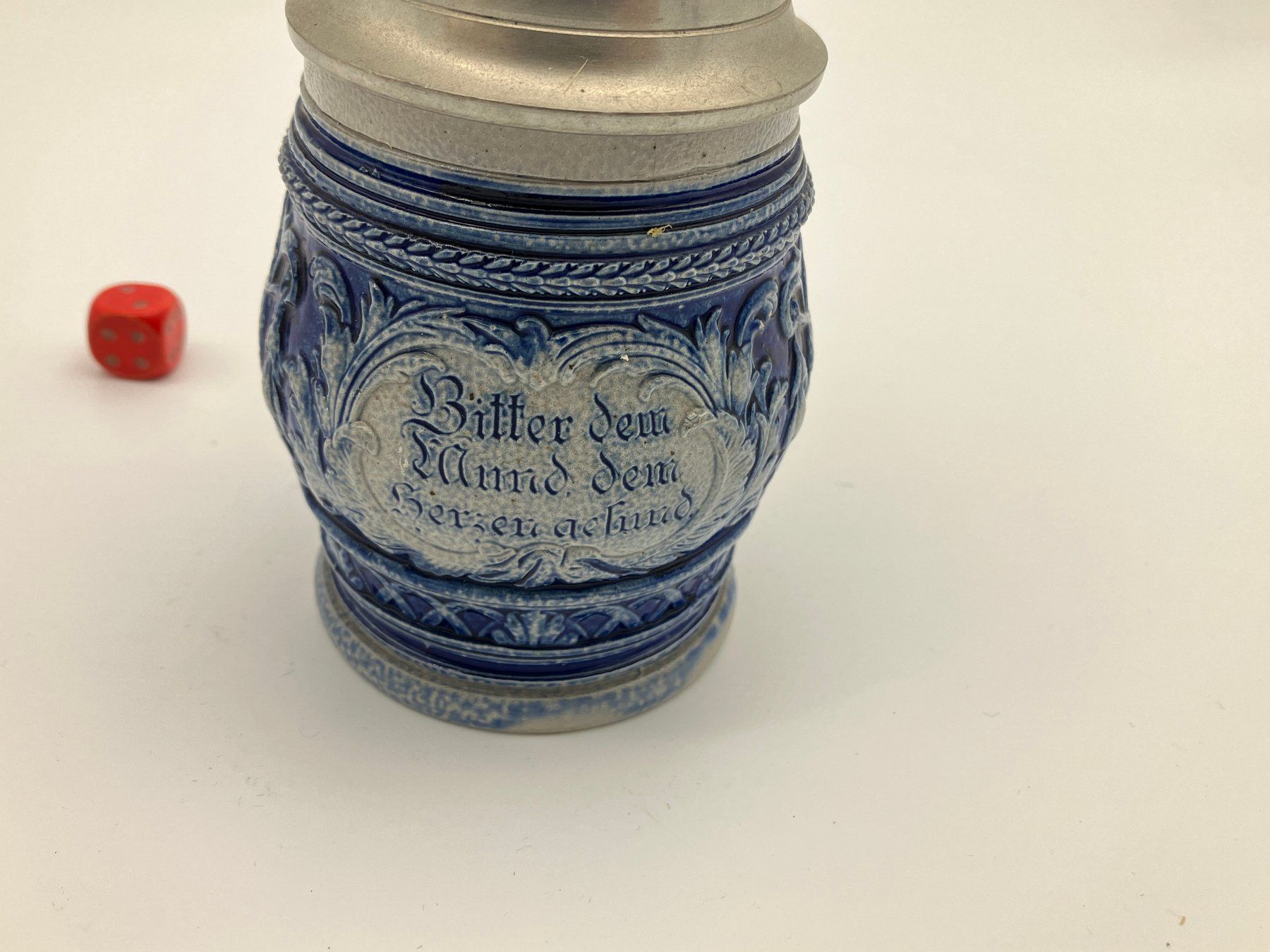 Gläser: Steinzeug Bierhumpen Krug mit Spruch 0.3l – Gebraucht aus Uttigen von I_like 3