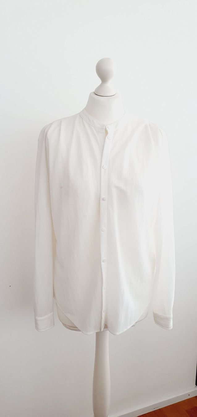 Massimo Dutti Blusen: Bluse Leinenmix Massimo Dutti weiss 34/XS/S – Gebraucht aus Stansstad von InStyle8 7