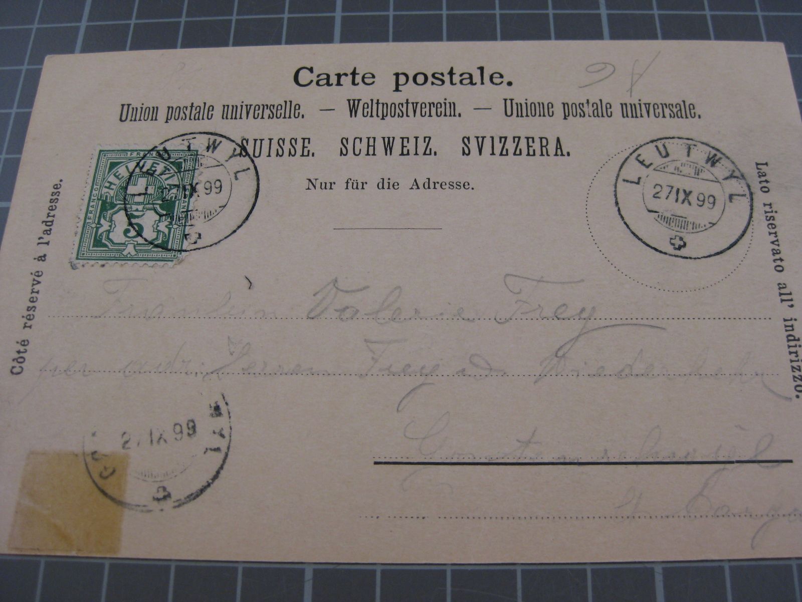 Cartoline postali: AK Gruss aus Leutwyl – Usato da Malters venduto da Marosko 1