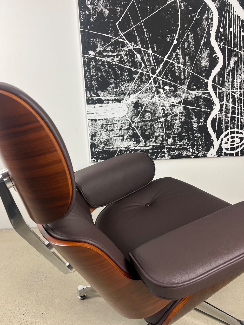Poltrone: Designer Lounge Sessel und Ottoman, Echtes Leder – Nuovo e nell'imballaggio originale da Münchenstein venduto da AndreHaus 5