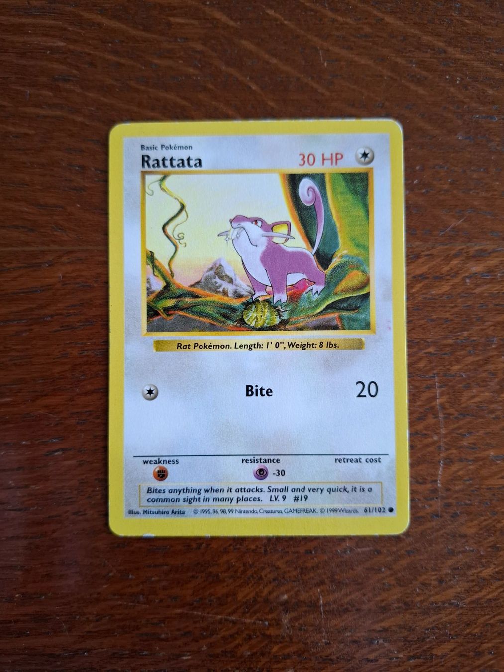 Pokémon Sammelbilder & Trading cards: Pokemon Rattata Base Set Shadowless 61/102 – Gebraucht aus Giornico von ale_lc8k