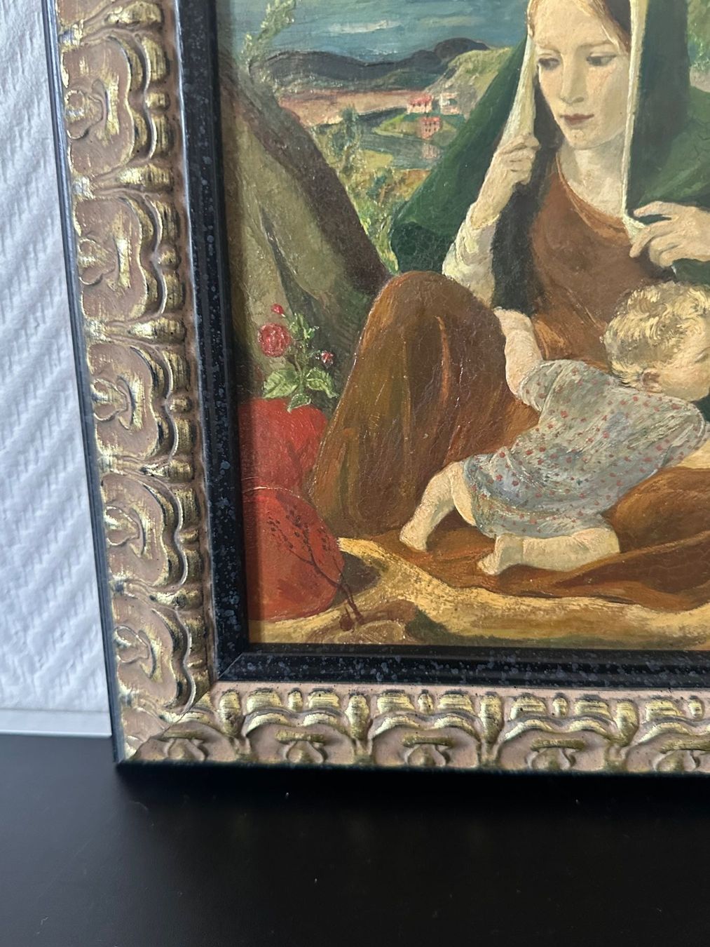 Gemälde: Oelbild Karl Schlageter, " Mutter mit Kind" gerahmt – Gebraucht aus Amriswil von Bully2013 7