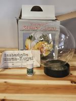 Zauberhafte Blumen-Kugel Aveco Glasgefäss mit Zubehör(A102)