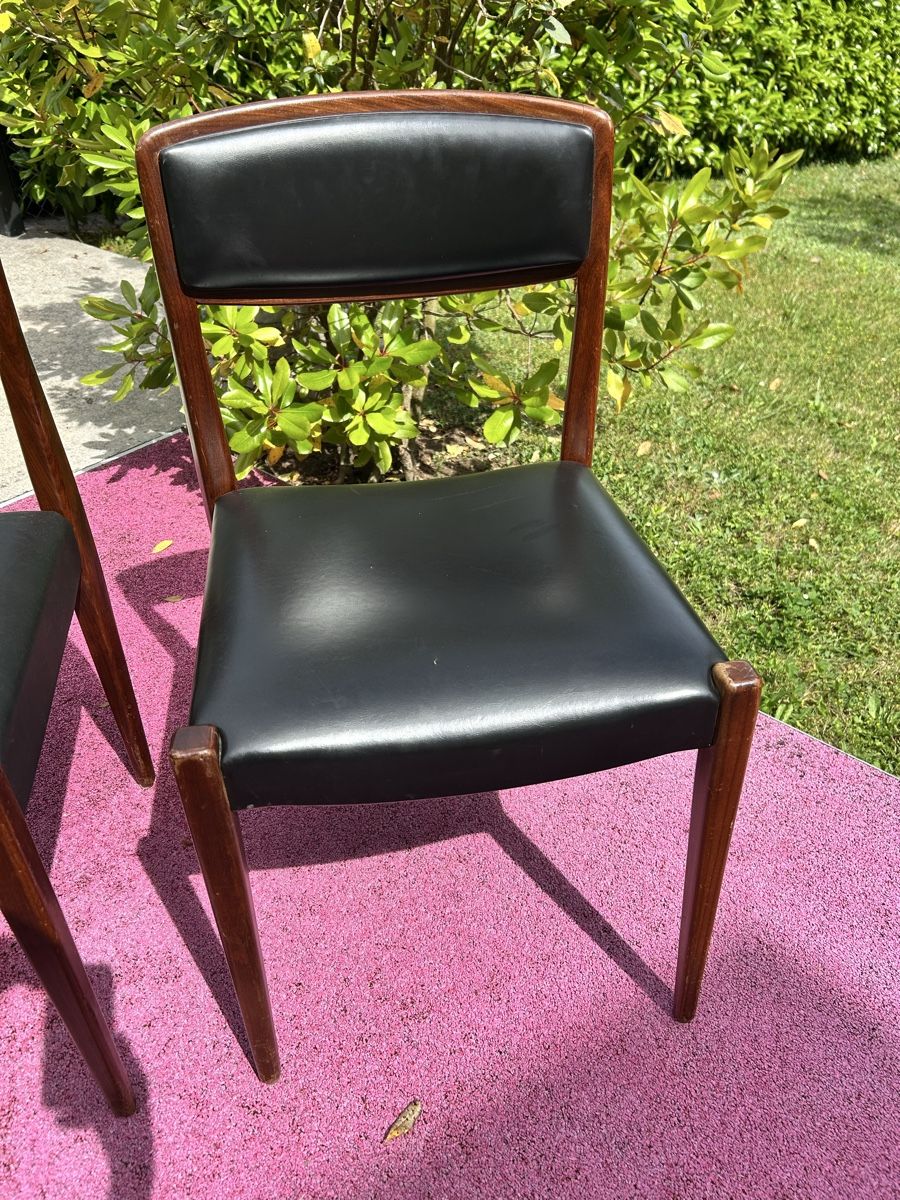 Sedie: 2 chaises en palissandre design  – Usato da Lully VD venduto da Garance040 1