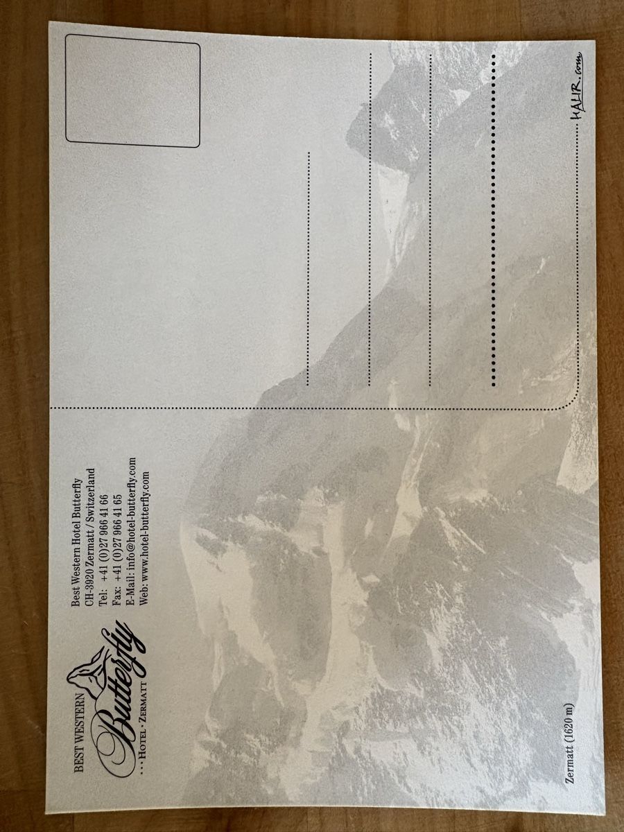 Cartoline postali: AK von Zermatt Matterhorn – Usato da Rümlang venduto da Kartenpost1 1