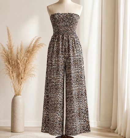 Damen Overall mit Leo Muster Grösse M neu