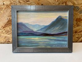 Thunersee mit Niesen und Blümlisalp sig. Erismann  (ID XS59)