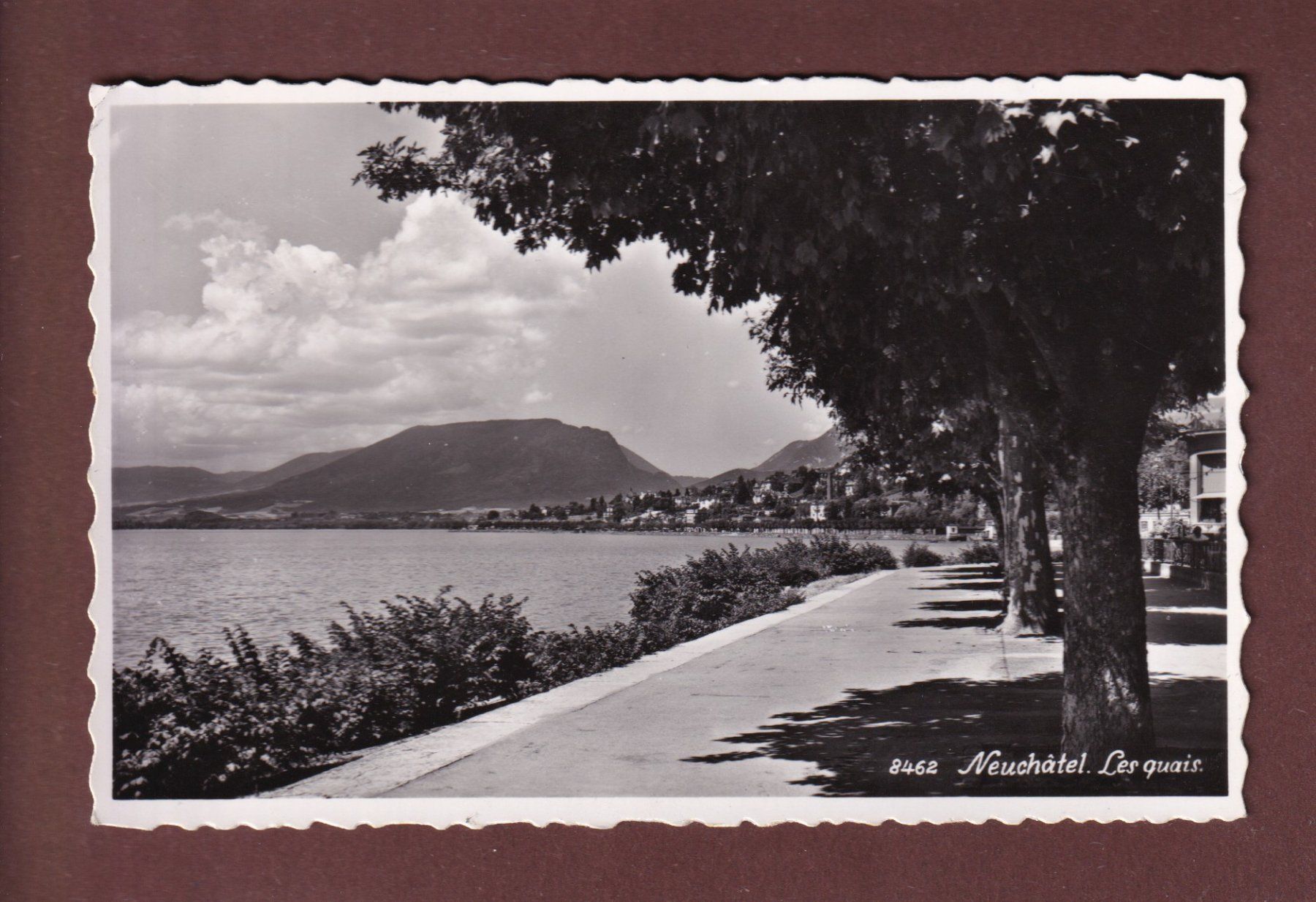 Cartoline postali: NEUCHÂTEL - Les Quais - 1953 – Usato da Pully venduto da nicecards-shop