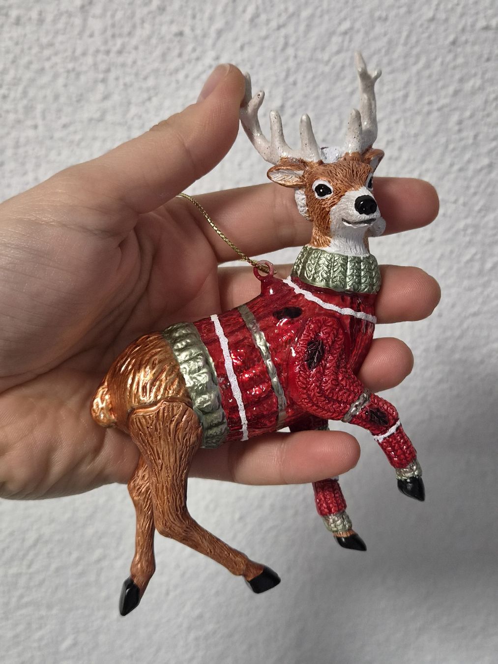 Tutte le decorazioni: Weihnachtsbaumschmuck Reh mit Pullover – Usato da Bülach venduto da Recherchieren 2