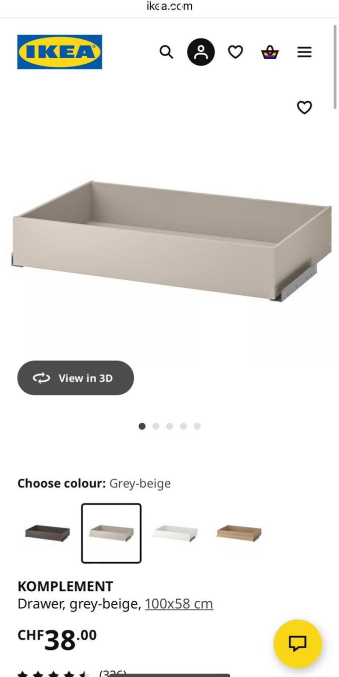 Ikea Armadi: Ikea Komplement 505.090.72 – Nuovo e nell'imballaggio originale da Steffisburg venduto da mad_t865