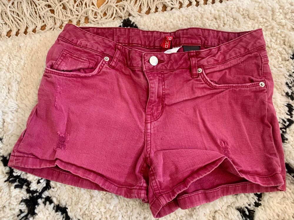 Rosa Jeansshorts - Gr. EU 38 / Pink denim shorts 1