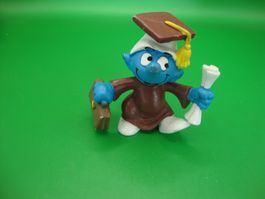 GELEHRTER SCHLUMPF 1981 PEYO Schleich Portugal Figur