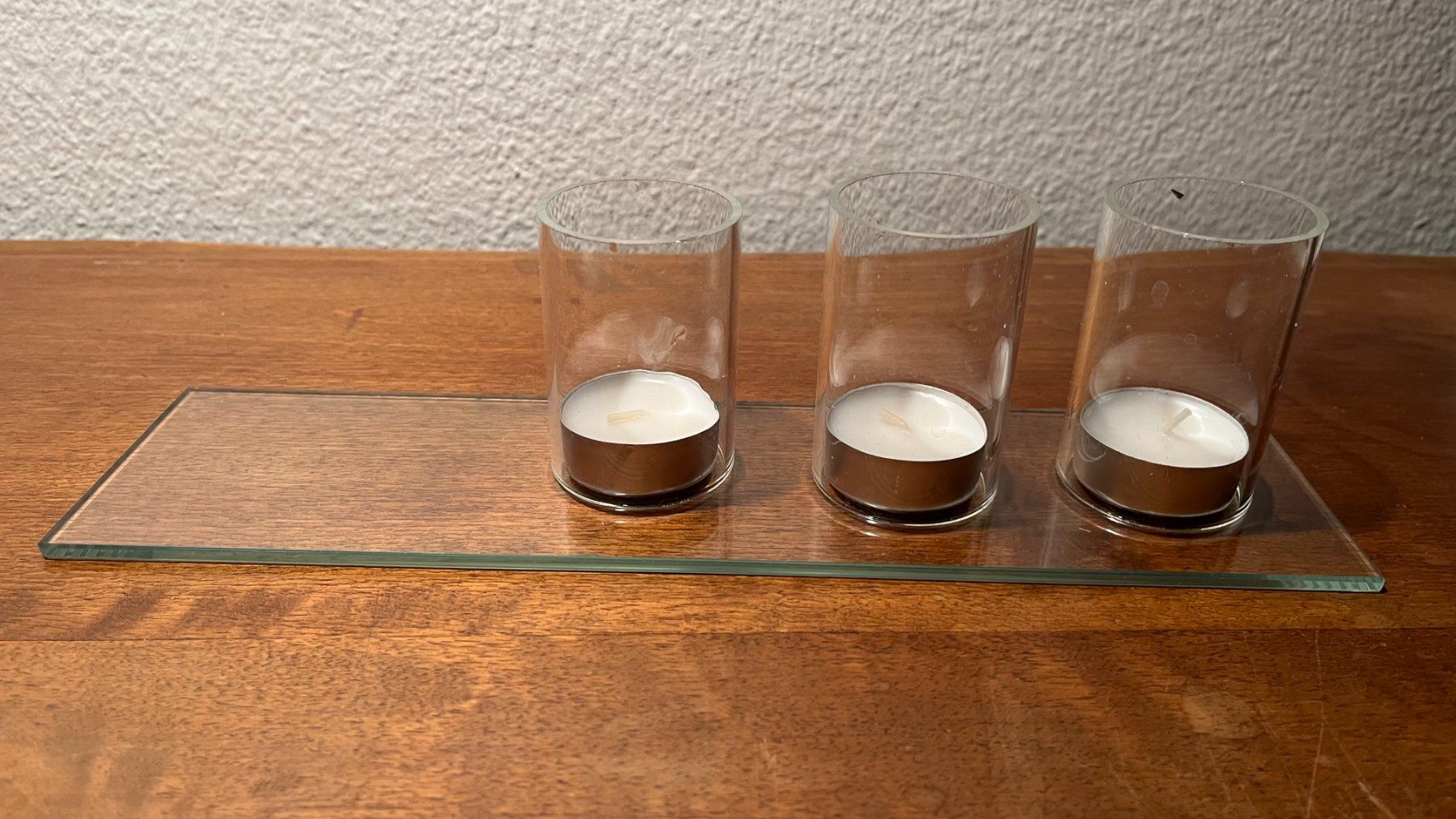 Kerzenständer: Kerzenständer aus Glas- handgefertigt – Gebraucht aus Reinach BL von Rochriba 1