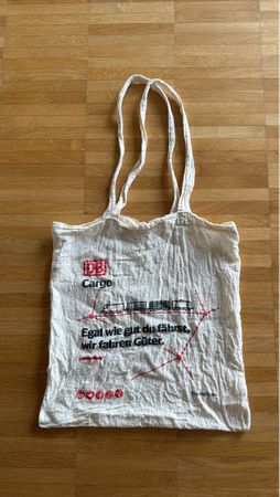 DB Cargo Tasche Stofftasche weiss, guter Zustand