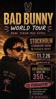 DTMF Bad Bunny Tour Stockholm Schweden