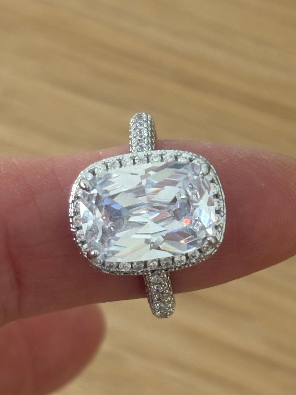 Ringe: Luxus Elegante Gr.19/9 Ring Farbe: Silber / Weiss – Neu (gemäss Beschreibung) aus Biel-Bienne von Roserosse13 5