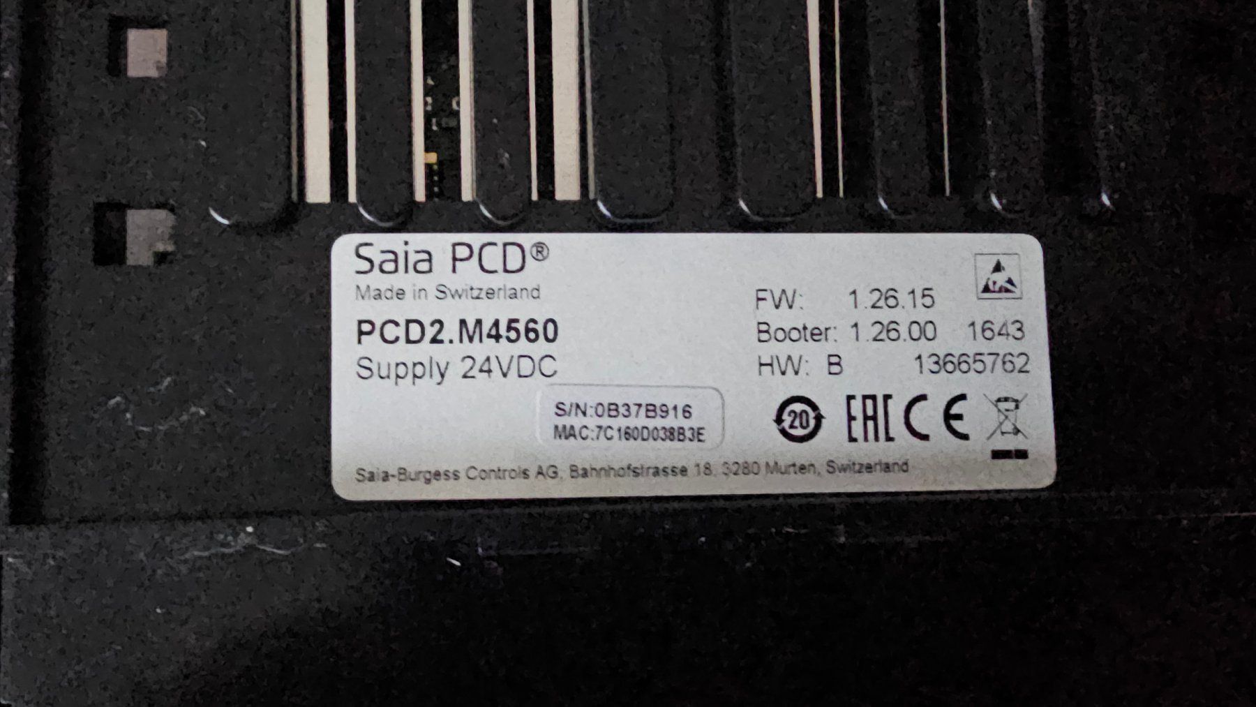 Sistema di controllo: Saia PCD2.M4560 mit PCD2.C1000 Erweiterung und div. Module – Usato da Boniswil venduto da LakeSide_Boniswil 6