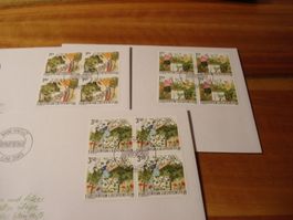 Liechtenstein 2003, Jahreszeit, FDC Satz, Einzel + 4erblock