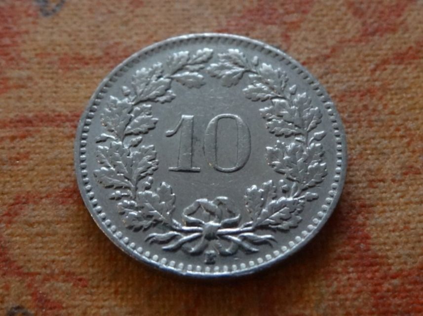 Tutti le monete: 10 Rp. 1955 – Usato da Romanel-sur-Lausanne venduto da Swift13 1