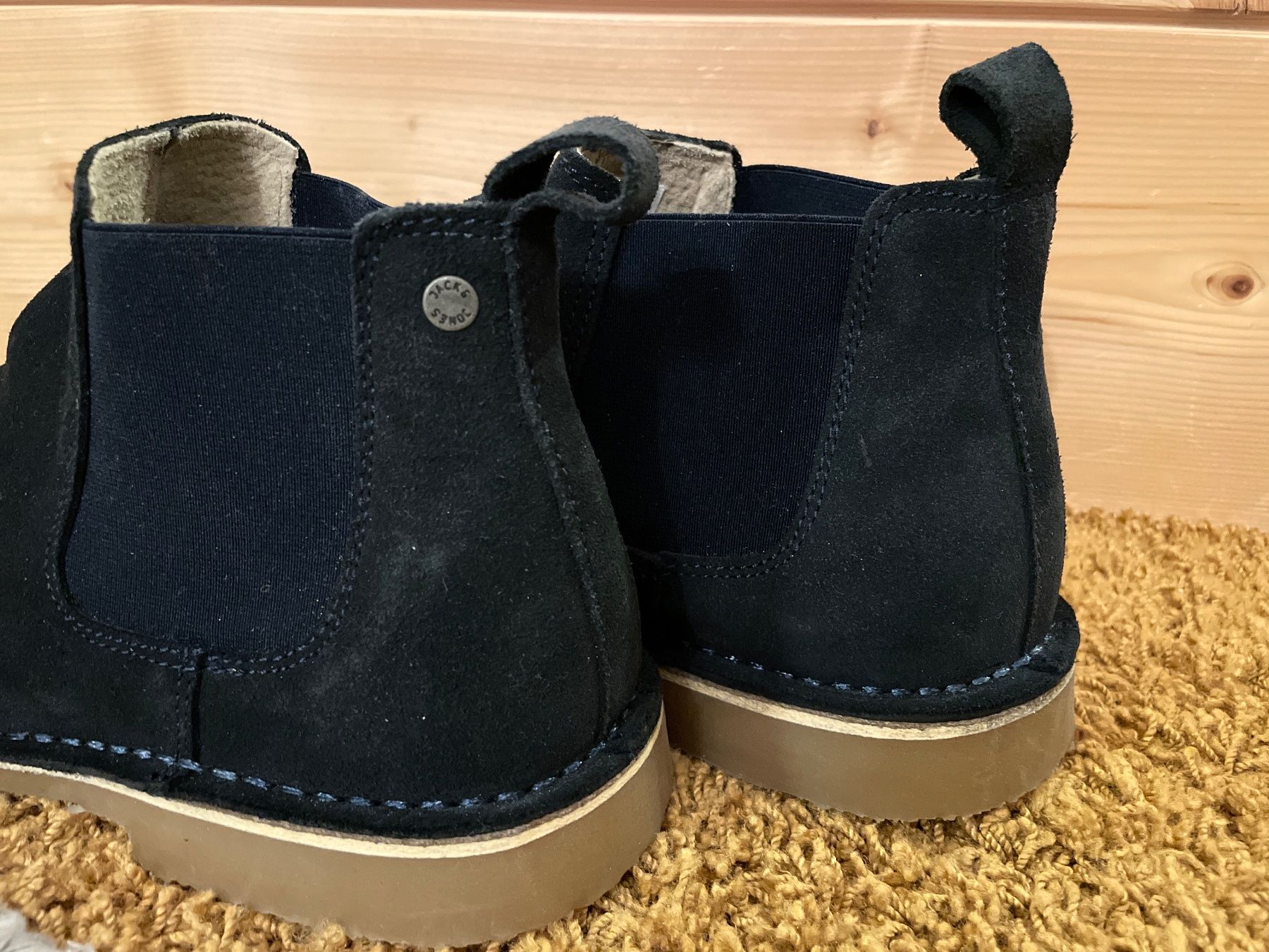 Jack & Jones Scarpe da uomo: Dunkelblaue JACK & JONES Stiefeletten / Boots Gr. 43 – Usato da Frasnacht venduto da GracyStore 3