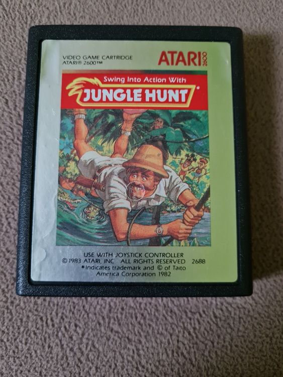Jungle Hunt Atari 2600 Used Game 1980 Works / Tested
