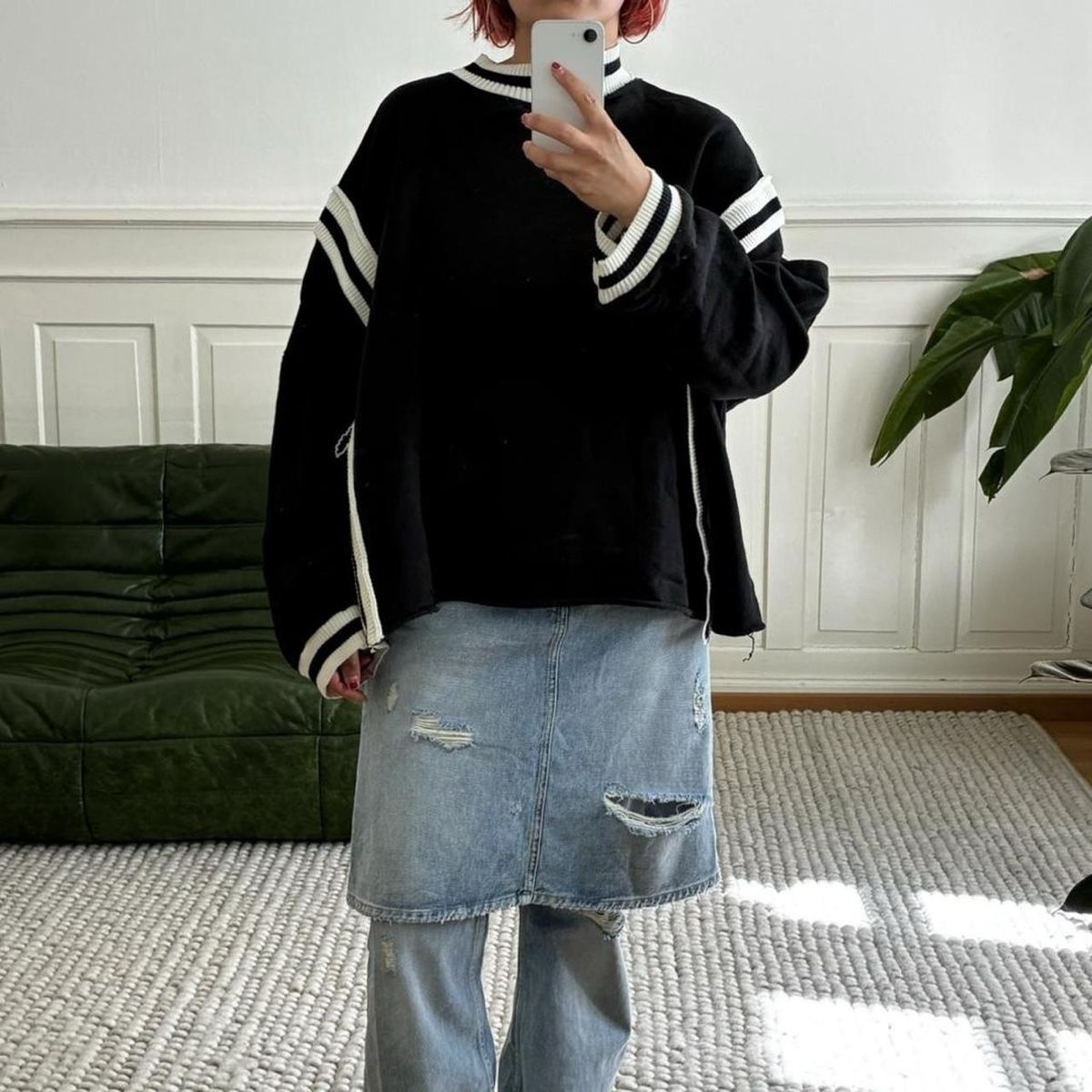Maglioni & Felpe: oversized boxy sweatshirt with contrast trim – Usato da Zürich venduto da h_studio_edit 4