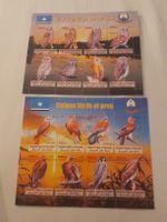 2 planches de timbres de Somalie, oiseaux uniques rare!