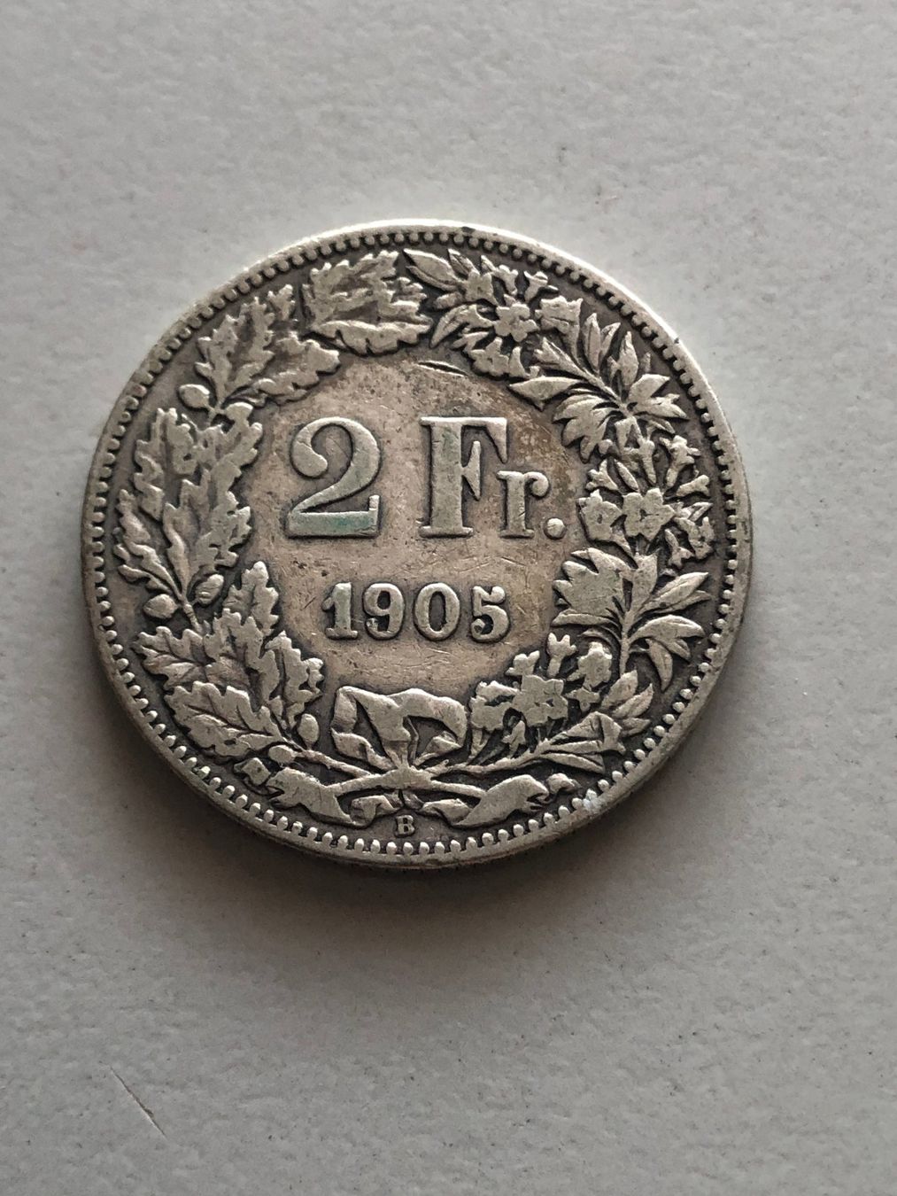 Alle Münzen: 2 Fr. 1905 – Gebraucht aus Schötz von Odpa
