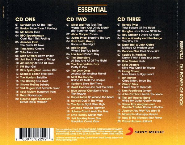 CD: Diverse: Essential: Power of Rock - 3CD – Nuovo e nell'imballaggio originale da Steinhausen venduto da Vilivinili 1
