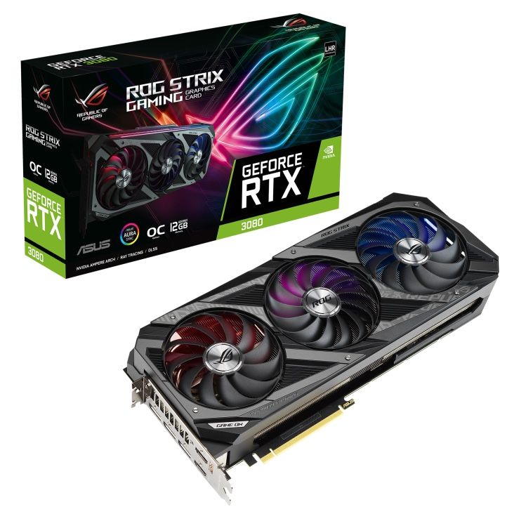 Nvidia Schede grafiche: Asus ROG Strix RTX 3080 Gaming OC LHR - 12GB – Usato da Luzern venduto da johang2002 1