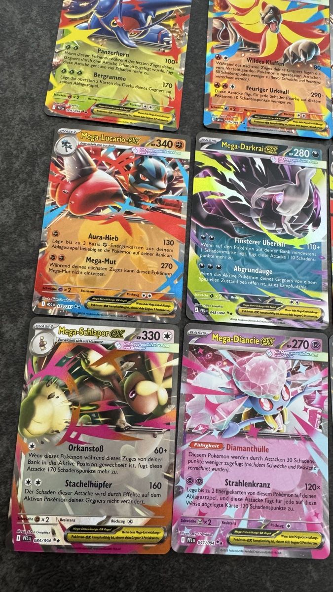 Pokémon Carte collezionabili: Pokemon Karten Set Mega EX Karten 10 Stück – Nuovo (secondo la descrizione) da Dietlikon venduto da abd_7qwy 2