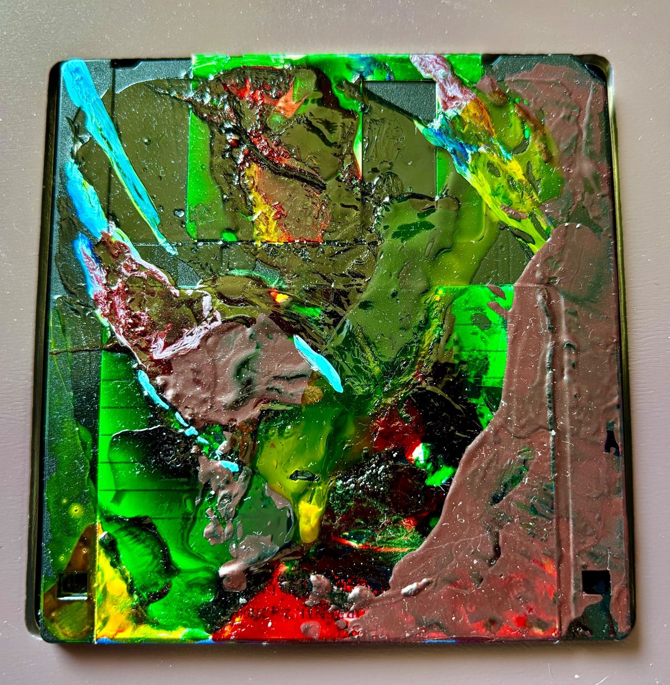 Tableaux: TECNICA MISTA SU FLOPPY DISK – Neuf (Voir description) à PARADISO par pin_vlj8 1