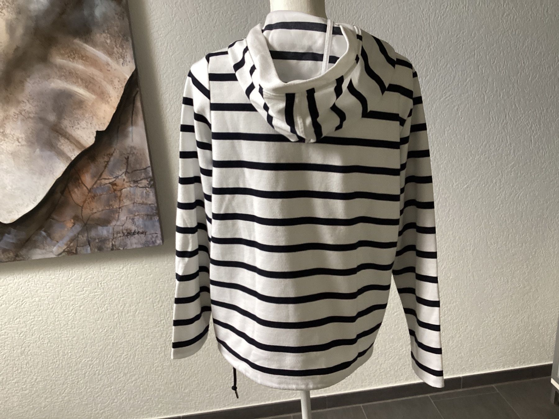 Cecil Maglioni & Felpe: Cecil Kapuzenpullover gestreift marineblau weiss Gr. L – Usato da Homberg b. Thun venduto da Homata 2