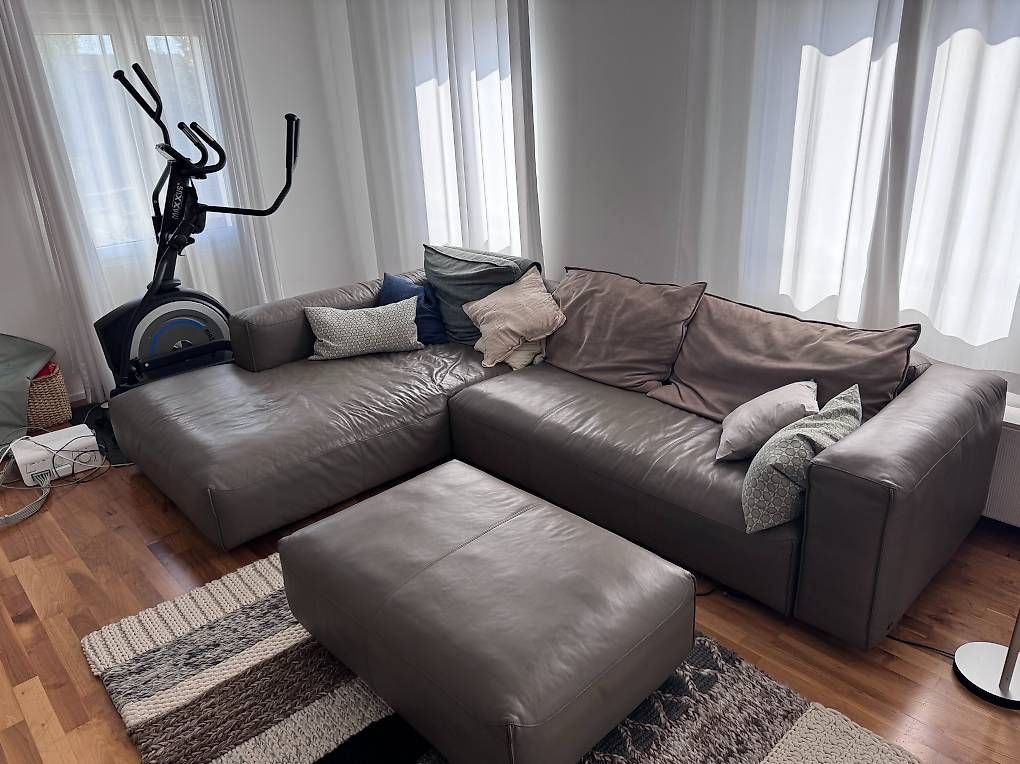 Sofas: Sofa Eckgarnitur mit Hocker, Rolf Benz, beige-grau,  – Gebraucht aus Flawil von mar_ms78 4