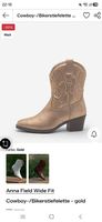 Cowboy- Bikerstiefelette Gold Gr 41 Anne Field